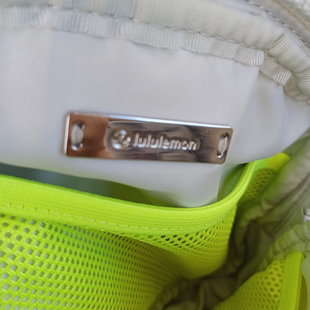 Lululemon Everywhere Belt Bag Neon Yellow Gray Burgundy Nylon Adjustable Strap - Picture 5 of 11